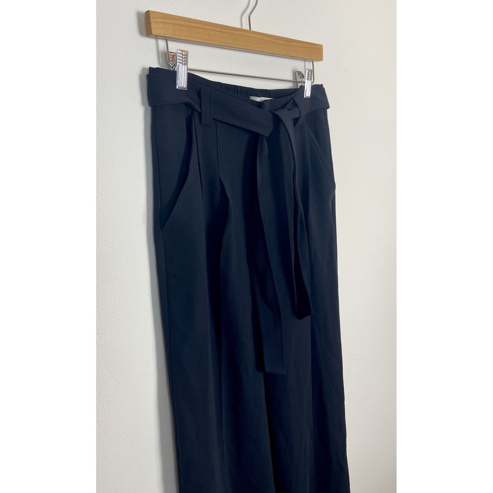 Brochu Walker The Duke Pant Black Onyx Wide-Leg Tie-Waist Trousers Size S - Picture 7 of 15